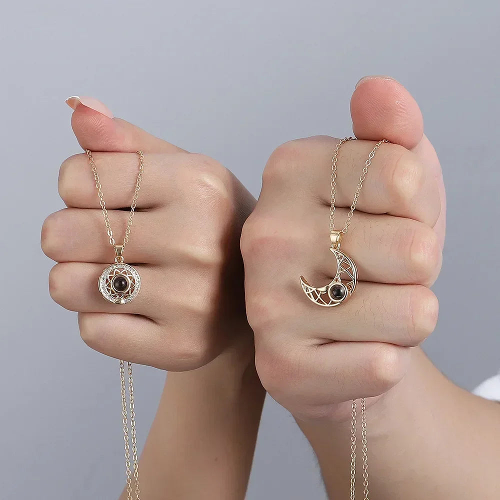 2Pcs/set Magnetic Couple Matching Necklace