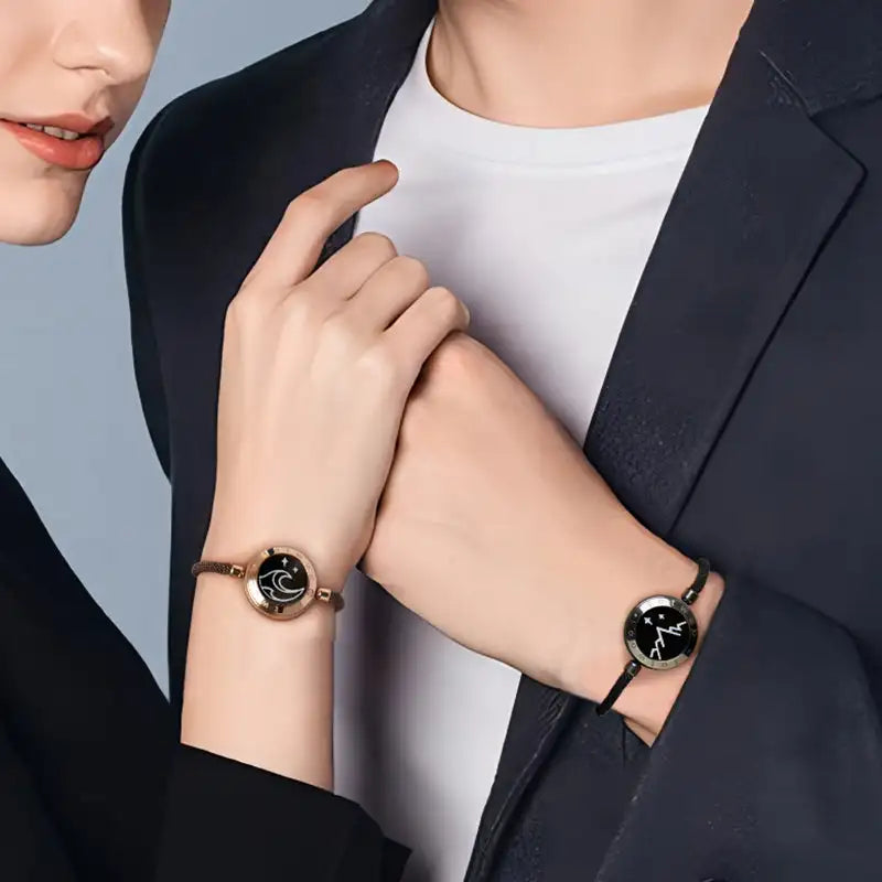 TOTWOO Long Distance touch Light up&Vibrate Bracelets