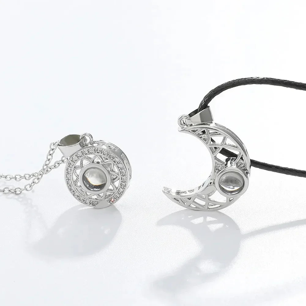 2Pcs/set Magnetic Couple Matching Necklace